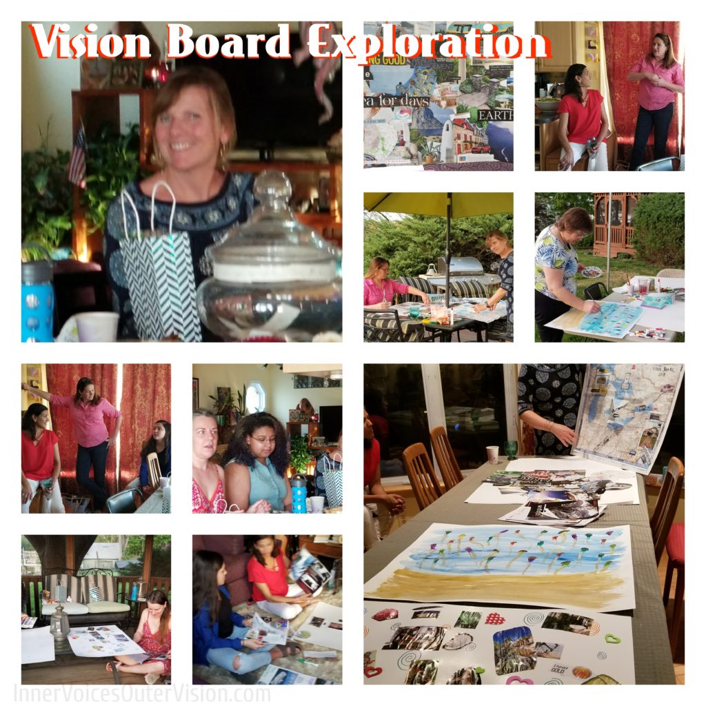 Vision Board, Exploration, Inner Voices Outer Vision, Art and Soul