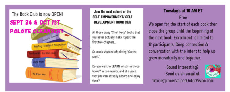 Shelf help to self help, self empowerment, self development, self exploration, online book club